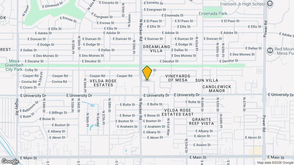 6027 E Covina St Map and Location Details