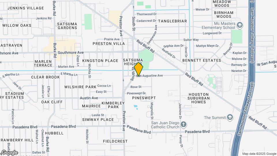 2910 San Augustine Ave Map and Location Details