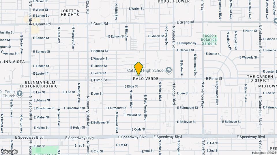 3435 E Pima St Map and Location Details