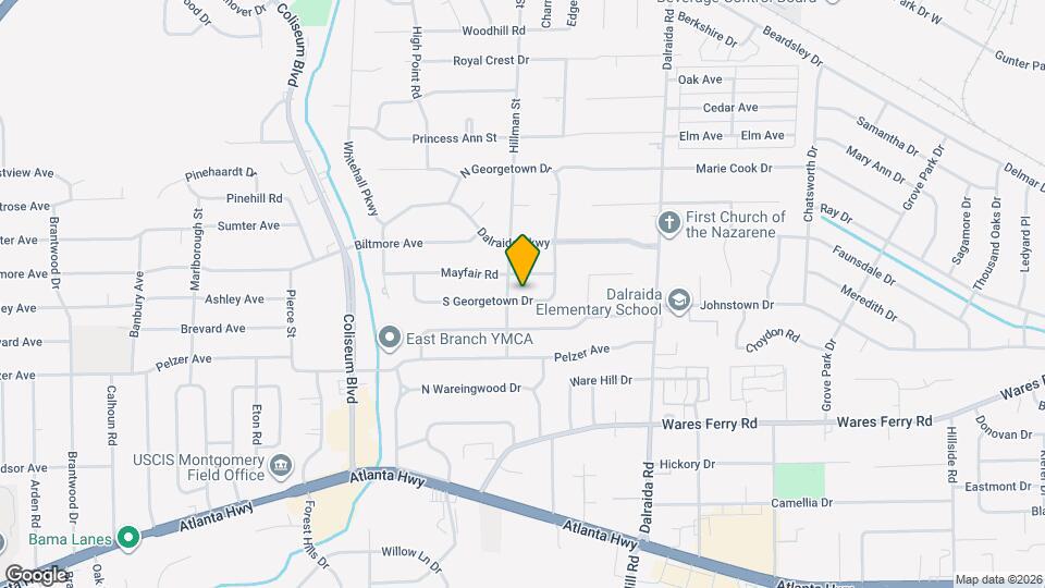 3607 S Georgetown Dr Map and Location Details
