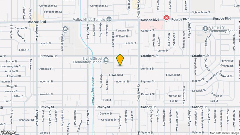 18625 Arminta St Mapa y Detalles de la Ubicación