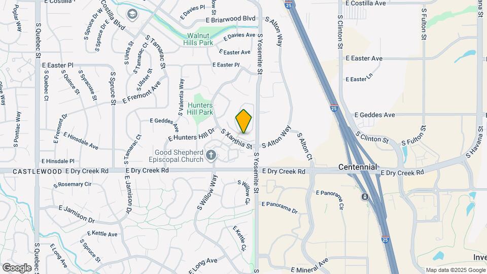 7342 S Xenia Cir Map and Location Details