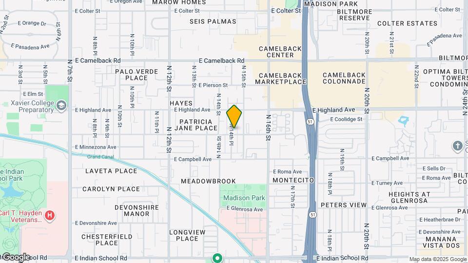 1430 E Meadowbrook Ave Map and Location Details