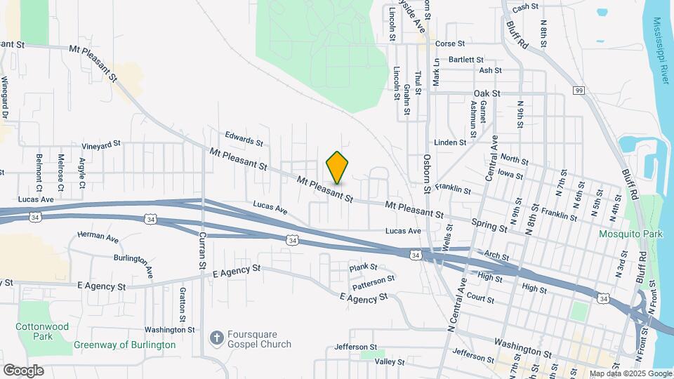 1502 Mt Pleasant St Map and Location Details
