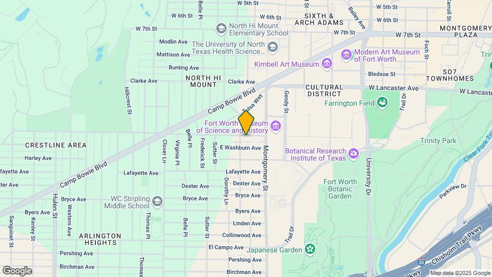 3637 Crestline Rd Map and Location Details
