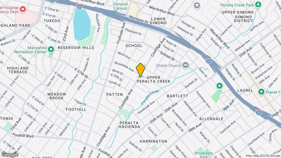 2928 Coolidge Ave Map and Location Details