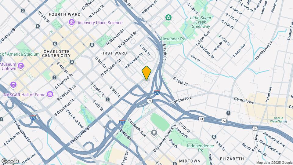 546 N McDowell St Map and Location Details