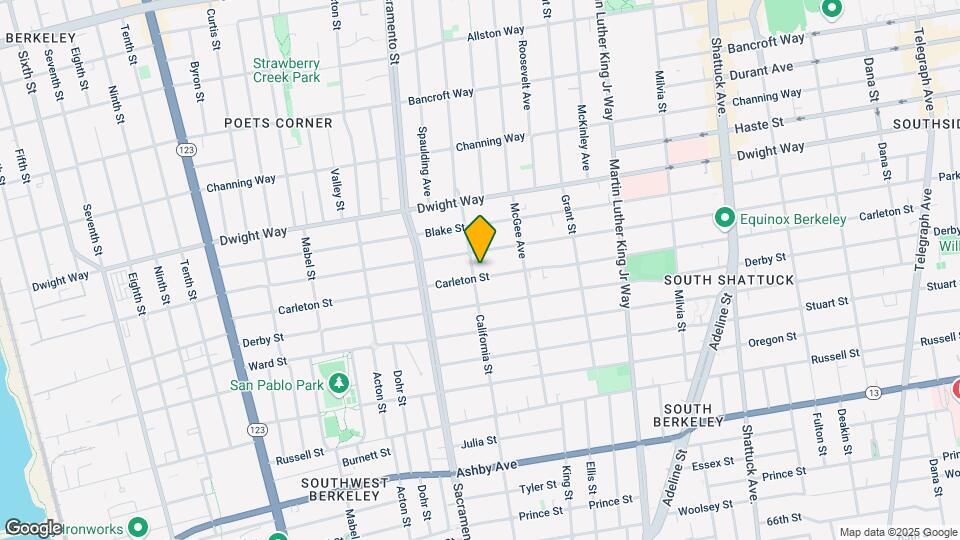 1605 Carleton St Map and Location Details