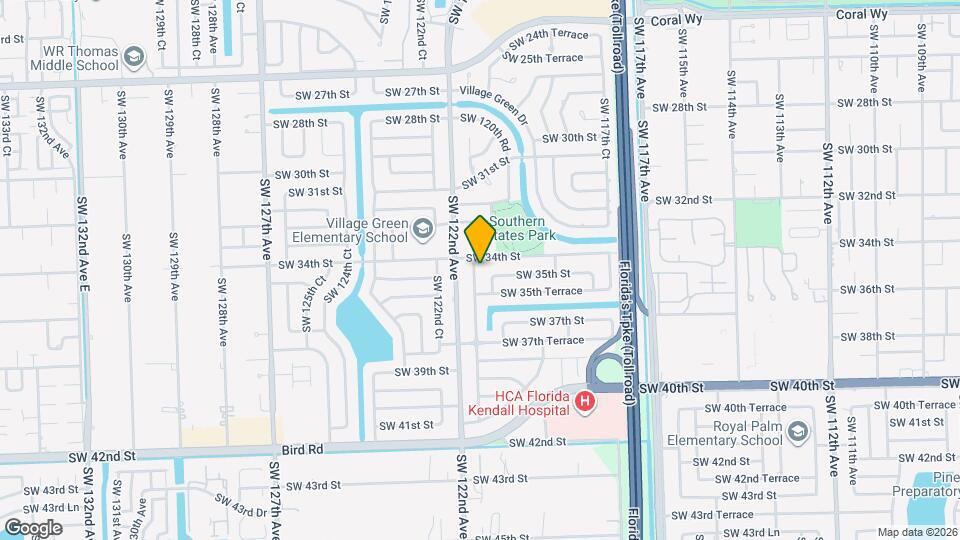 3411 SW 121st Ave Map and Location Details