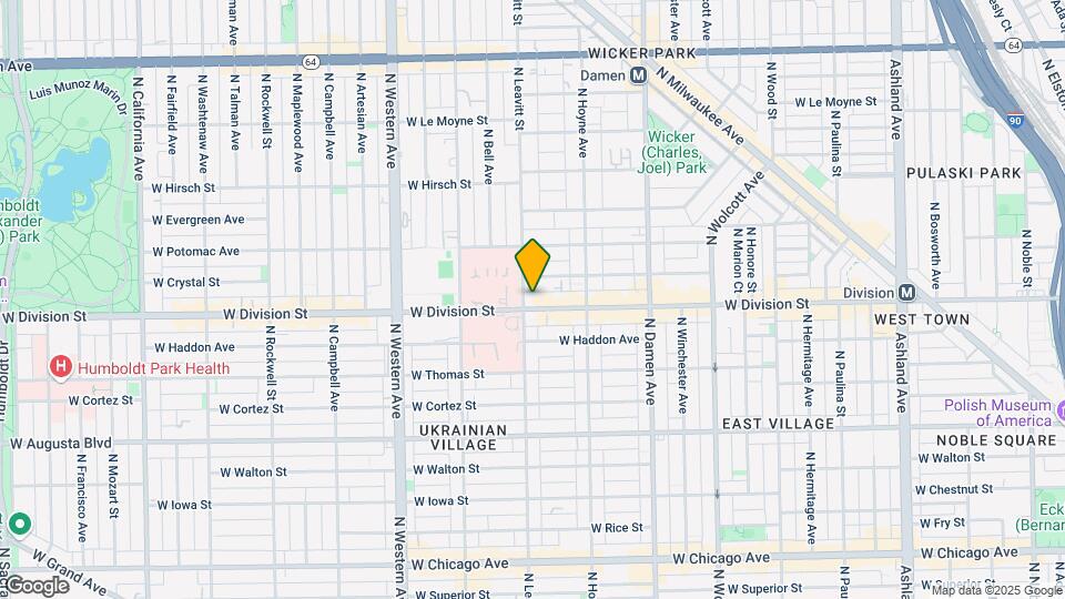 2152 W Division St Map and Location Details