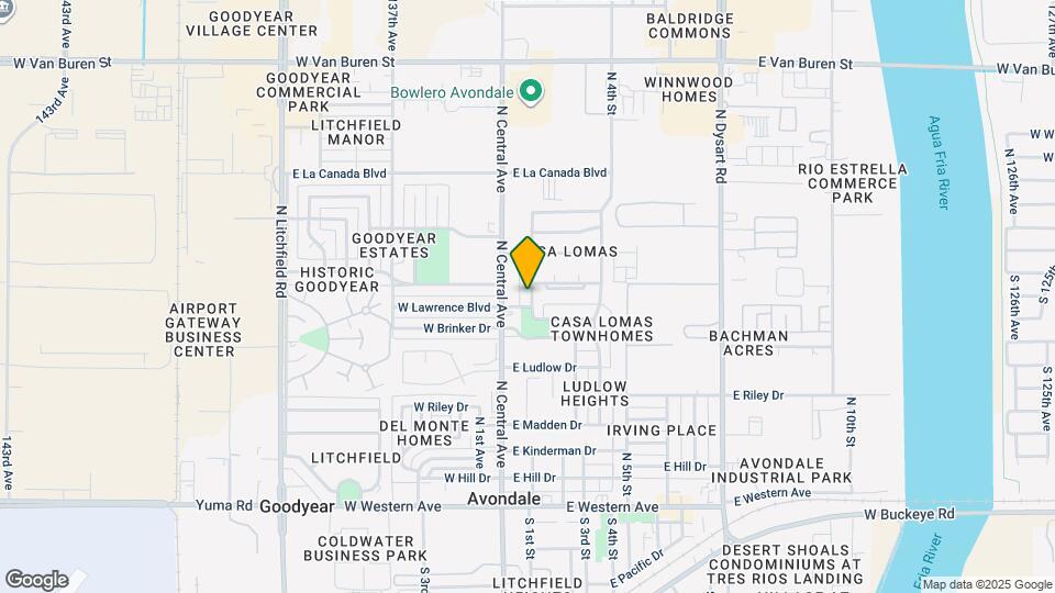 702 N 1st St Map and Location Details