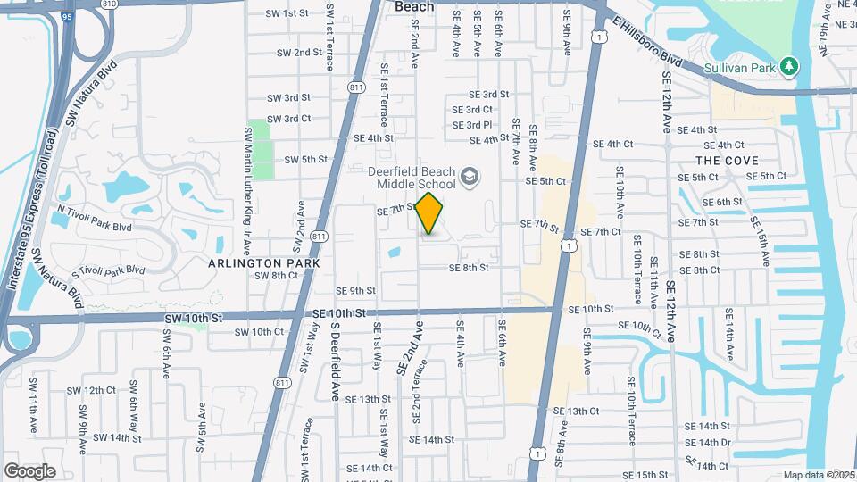 708 SE 2nd Ave Map and Location Details