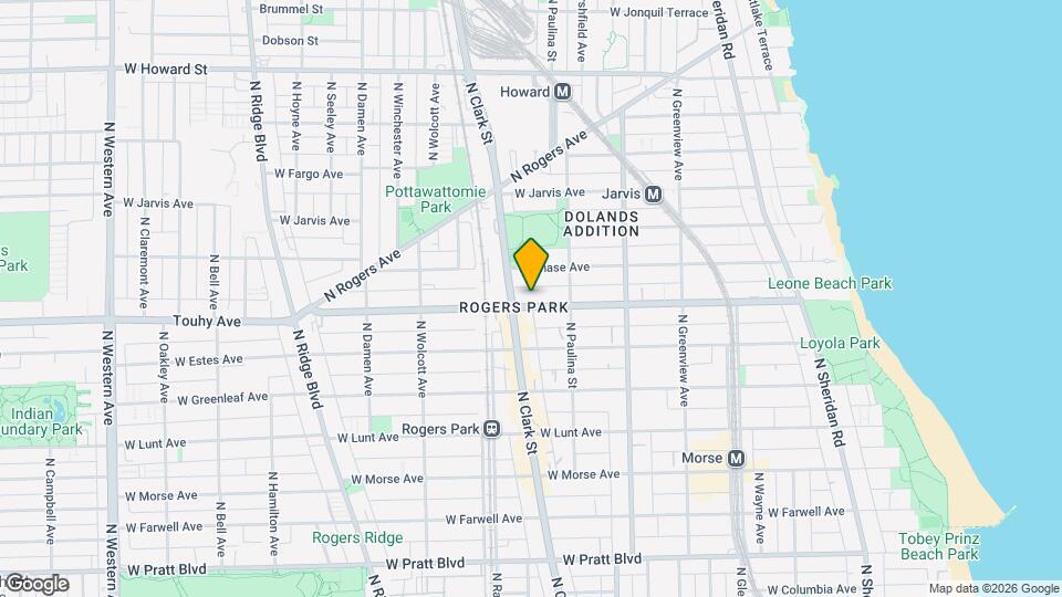 1742 W Touhy Ave Map and Location Details