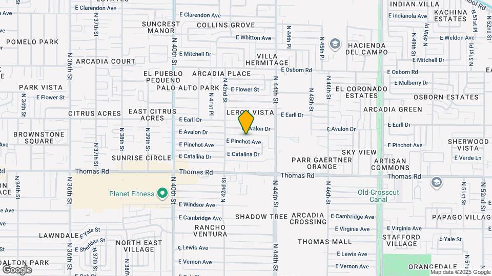 4238 E Pinchot Ave Map and Location Details