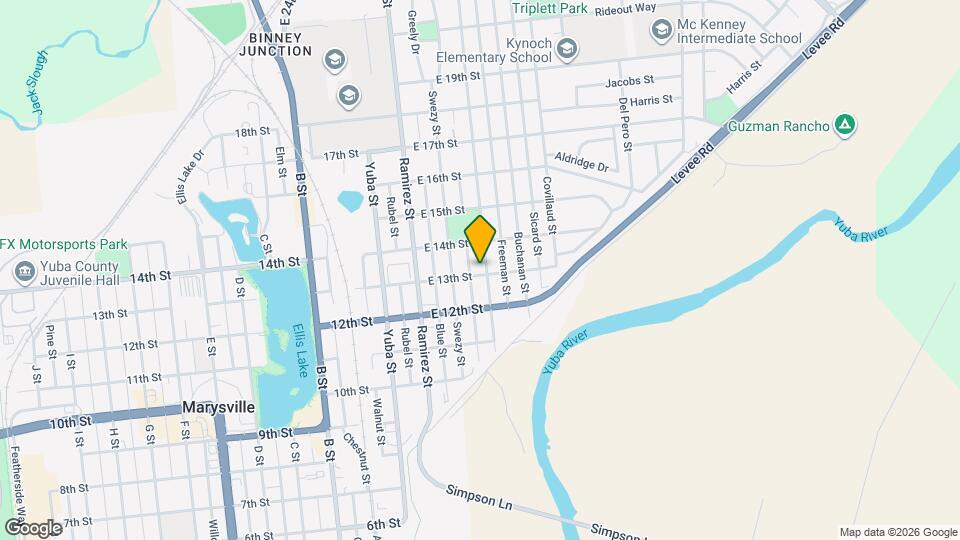 1302 Sampson St Map and Location Details