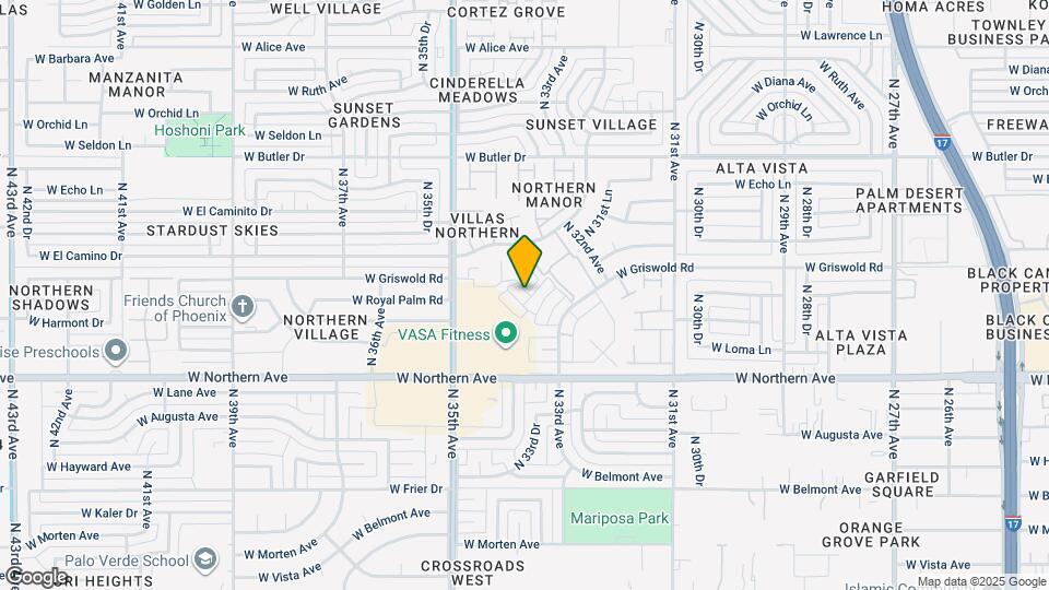 3346 W Harmont Dr Map and Location Details