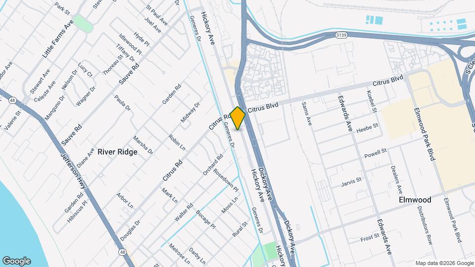 1616 Hickory Ave Mapa y Detalles de la Ubicación