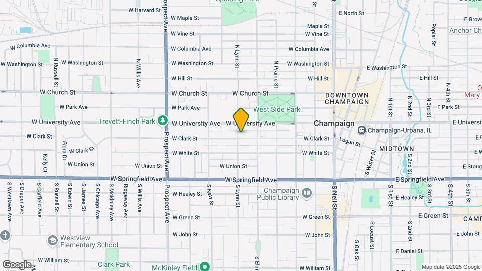 512 W Clark St Map and Location Details