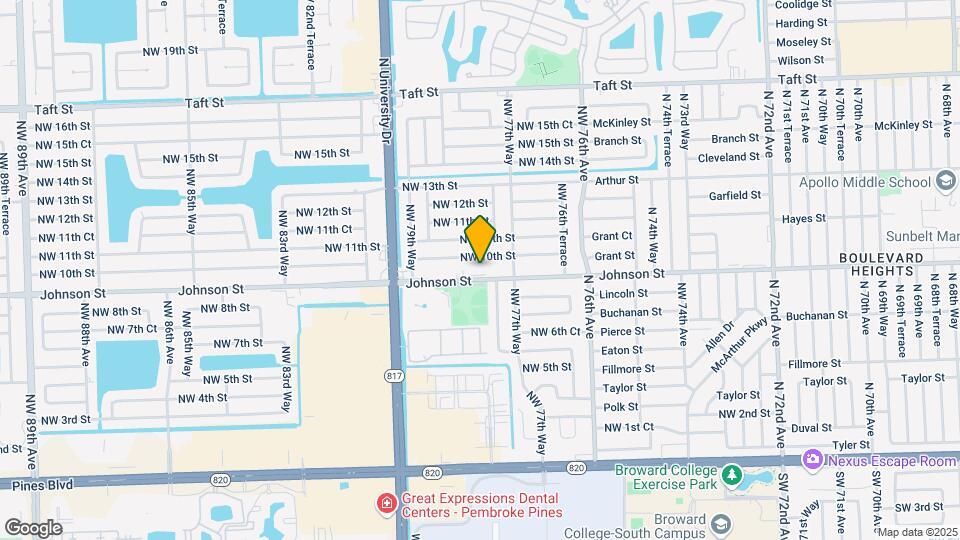 7841 Johnson St Map and Location Details