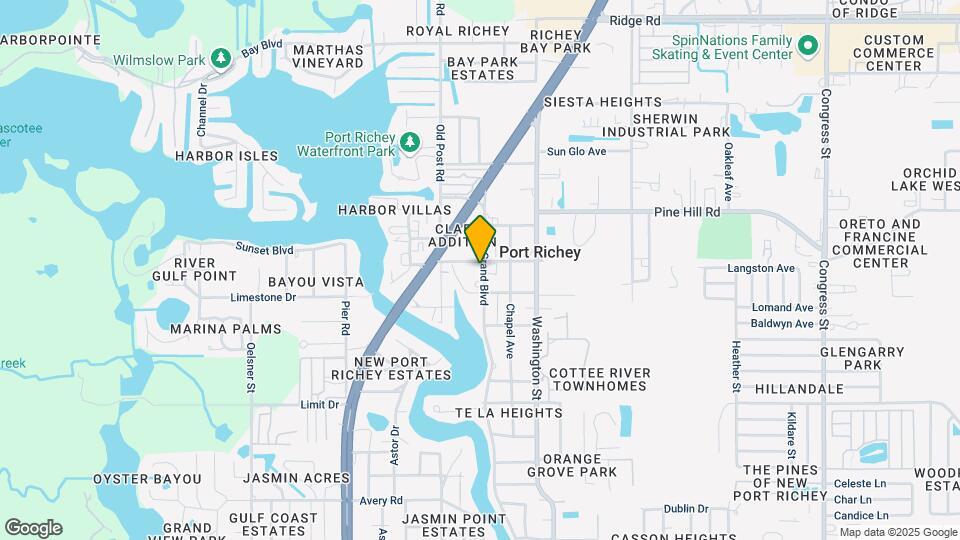 Port Richey Mobile Home Park Map and Location Details