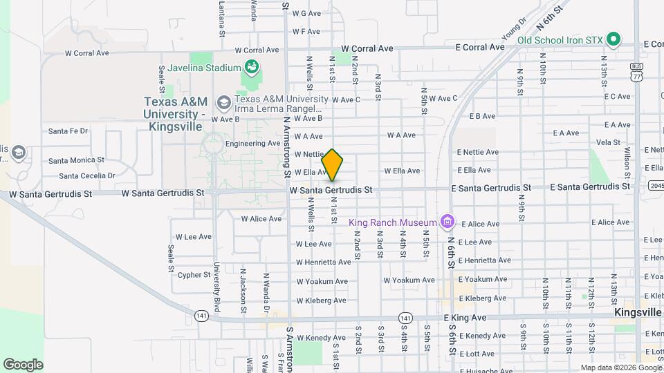 602 W Santa Gertrudis St Mapa y Detalles de la Ubicación