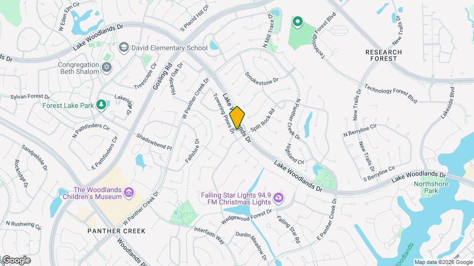 89 Towering Pines Dr Map and Location Details