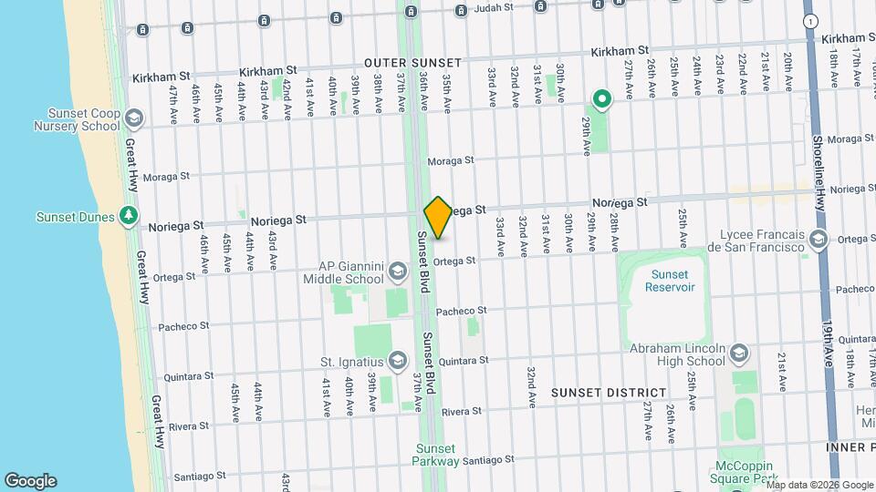 1866 36th Ave Map and Location Details