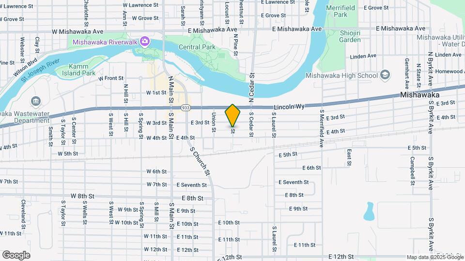 1918 S Pine St Map and Location Details