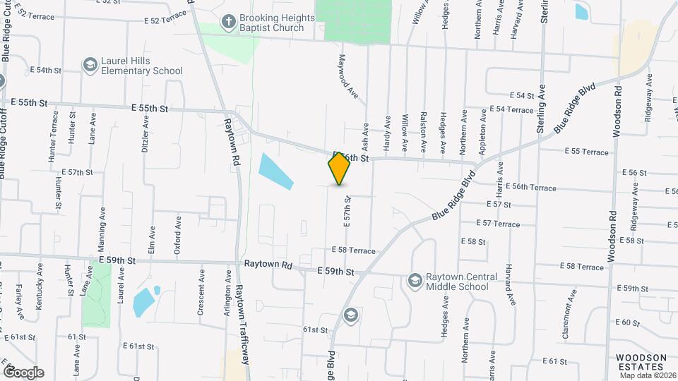 10105 E 56th Terrace Map and Location Details