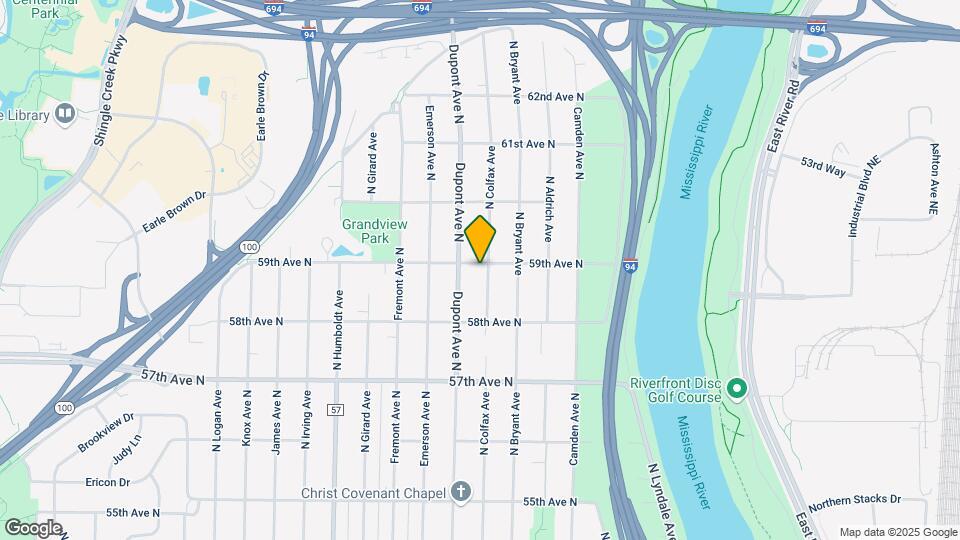 5857 N Colfax Ave Map and Location Details