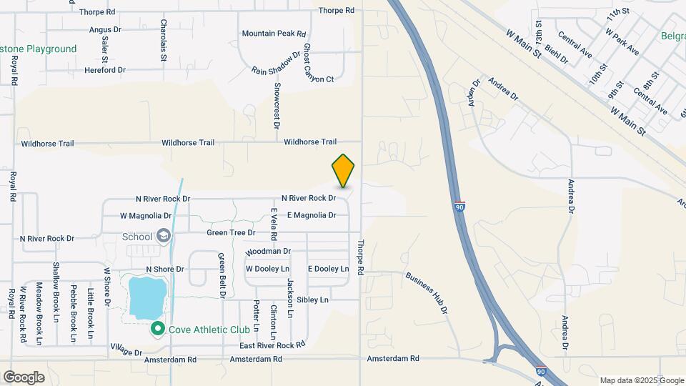 1055 N River Rock Dr Map and Location Details