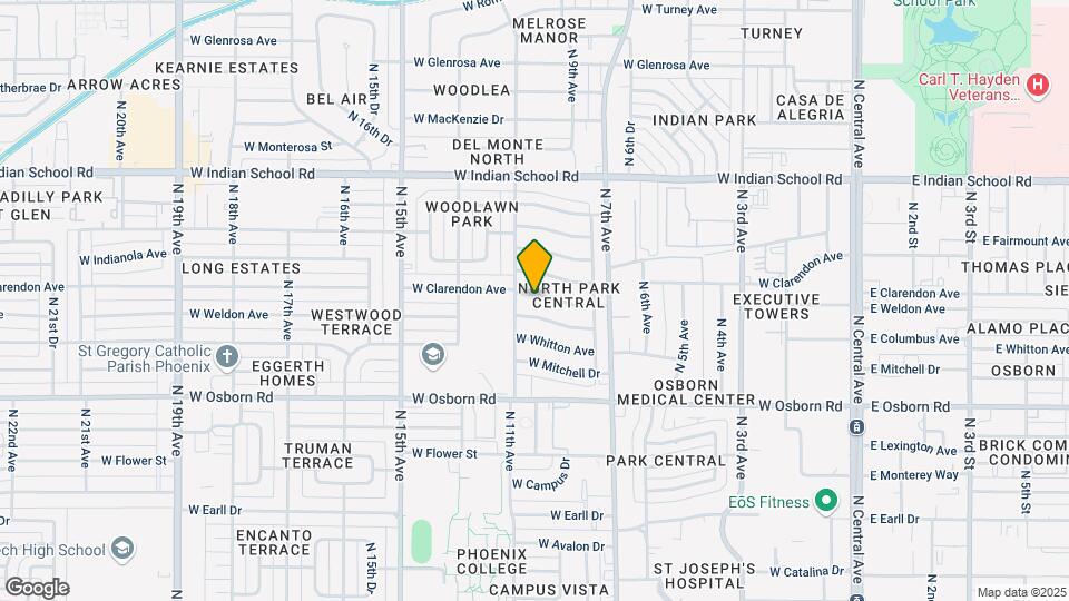 1001 W Clarendon Ave Map and Location Details