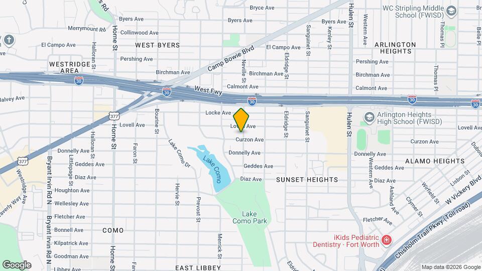 5100 Curzon Ave Mapa y Detalles de la Ubicación