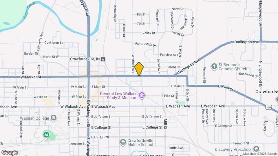 513 E Market St Map and Location Details