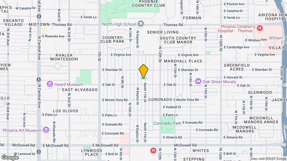 2310 North 11th St Map and Location Details