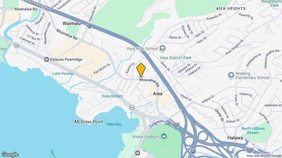 99-036 Moanalua Rd Map and Location Details