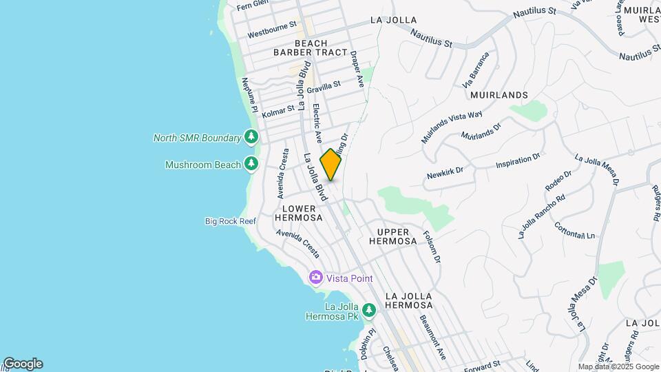 La Jolla/Windansea Apartments Mapa y Detalles de la Ubicación