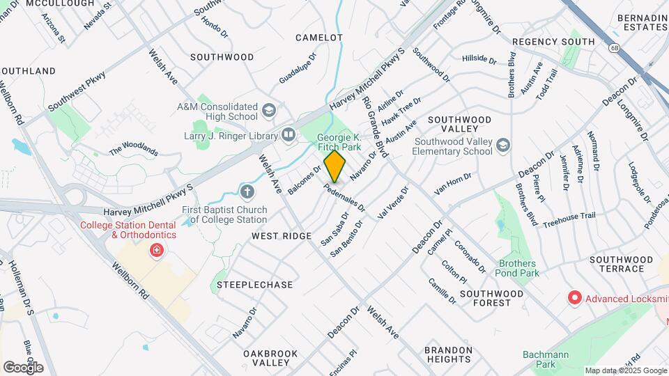 2411 Pedernales Dr, Unit #C Map and Location Details