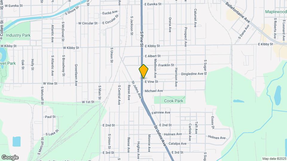 503 E Vine St Map and Location Details