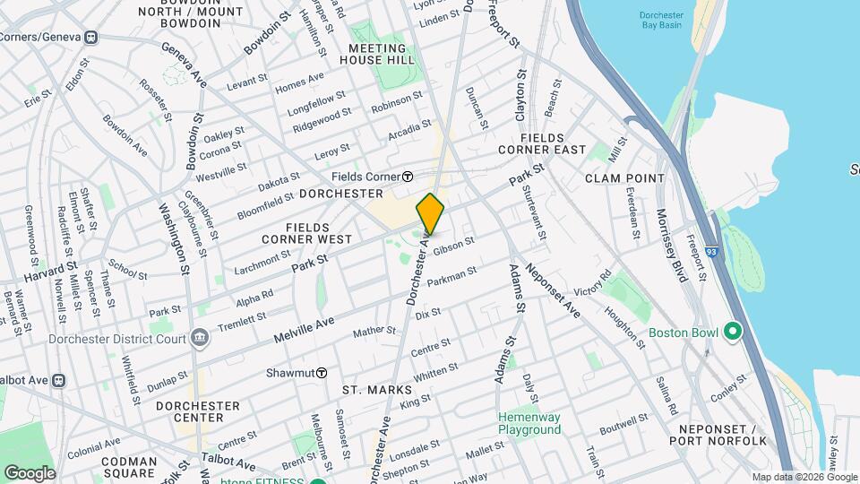 1544 Dorchester Ave Map and Location Details