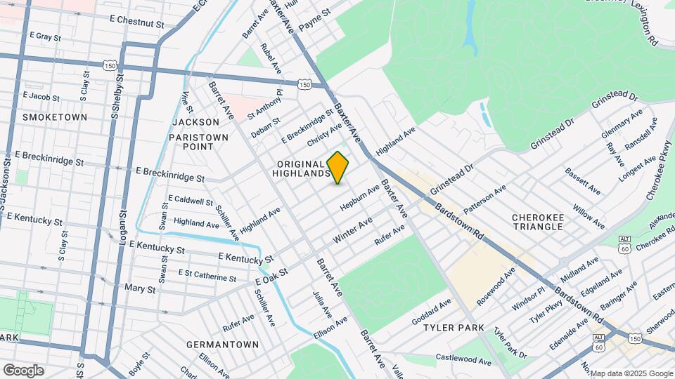 1422 Highland Ave Mapa y Detalles de la Ubicación
