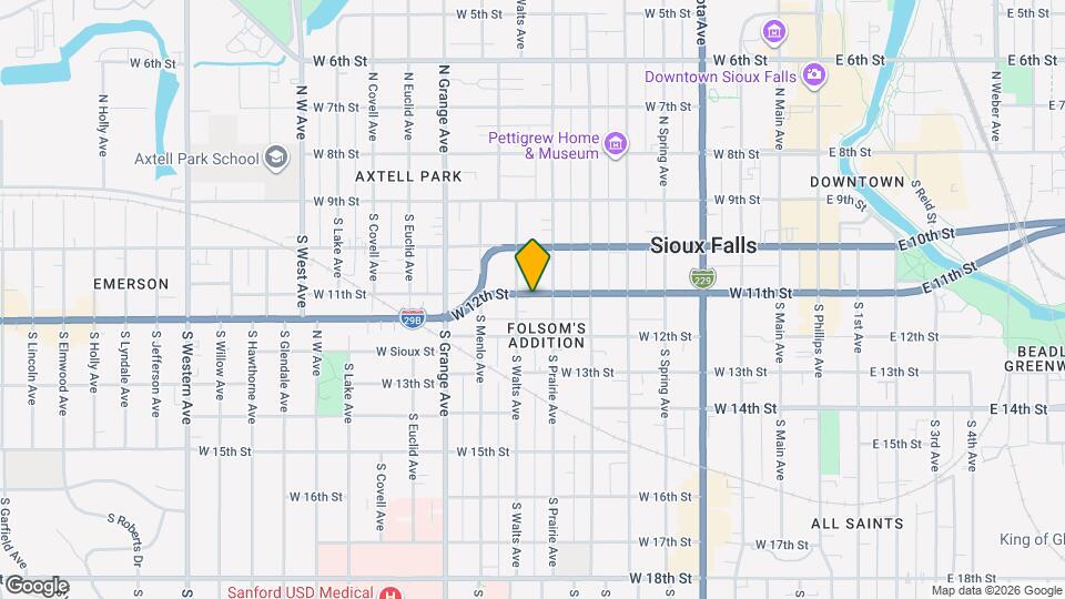 819 W 11th St Map and Location Details