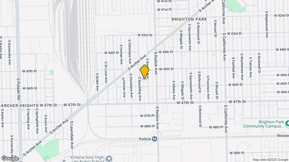 4538 S Sawyer Ave Map and Location Details