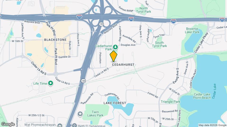 4406 Cedar Lake Rd, Unit 1 Map and Location Details