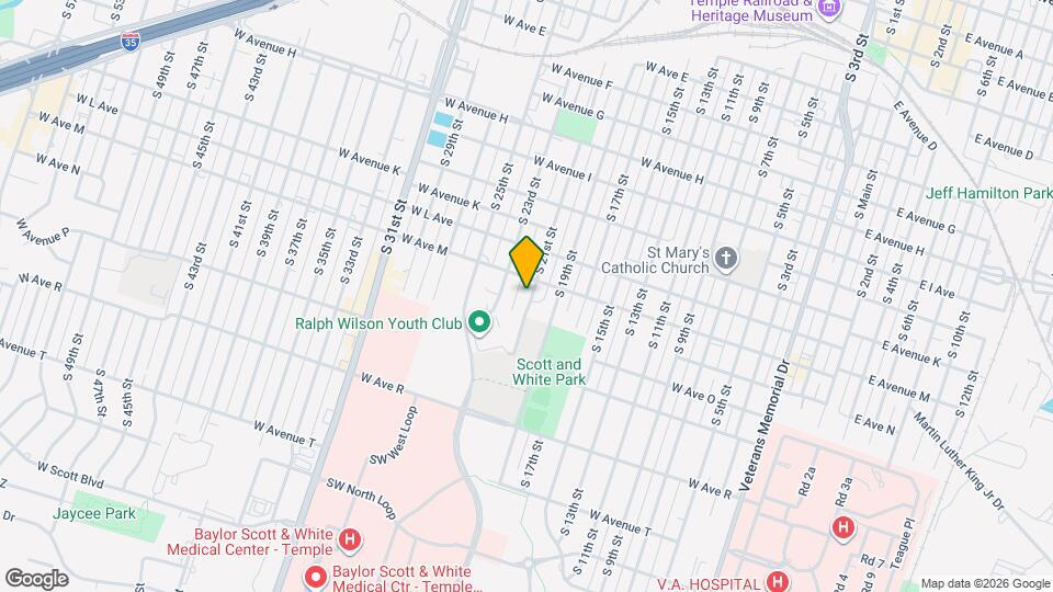 1310 S 21st St Map and Location Details