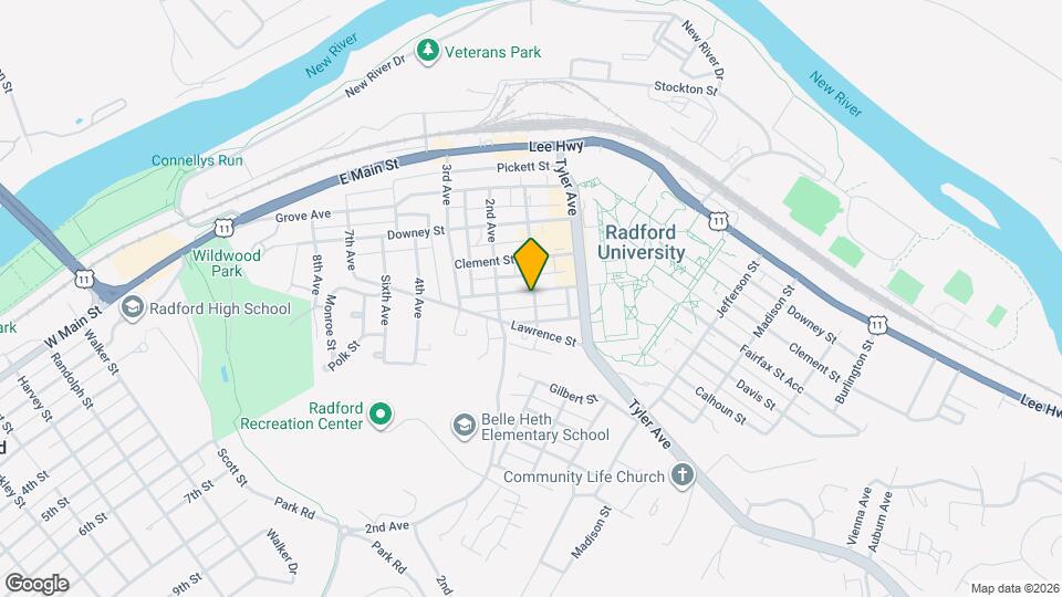 1101 Fairfax St Acc Map and Location Details