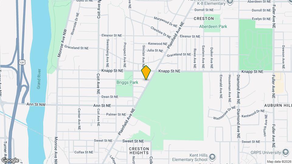 1919 Plainfield Ave NE Map and Location Details