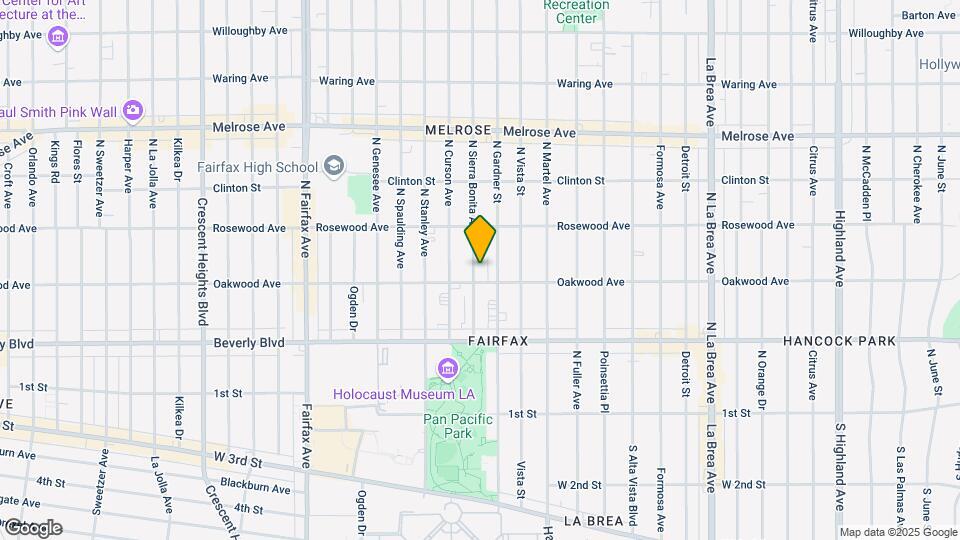414 N Sierra Bonita Ave Map and Location Details