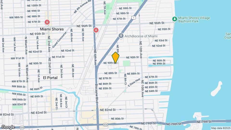8950 NE 8th Ave Map and Location Details