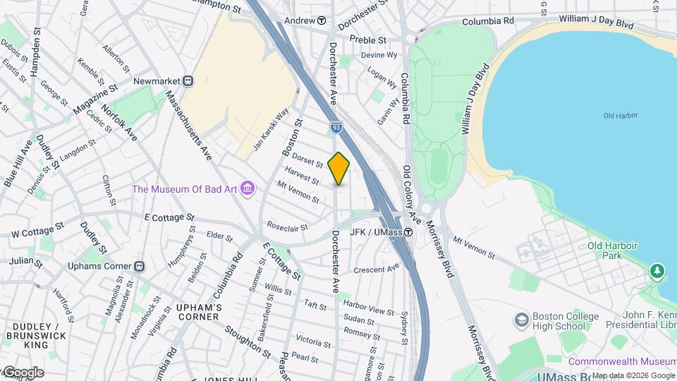 832 Dorchester Ave Map and Location Details